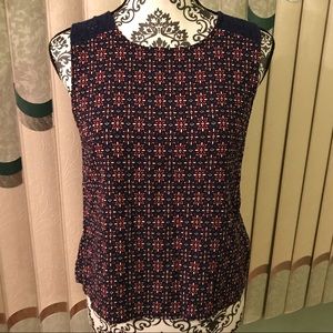 NWOT Banana Republic Button Back Floral Blouse